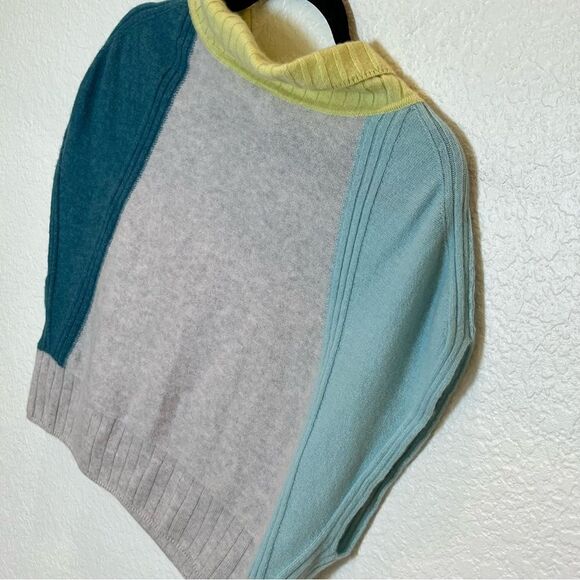 Anthropologie Daily Practice Cashmere Cowl Neck Colorblock Sweater size Small - Picture 5 of 9
